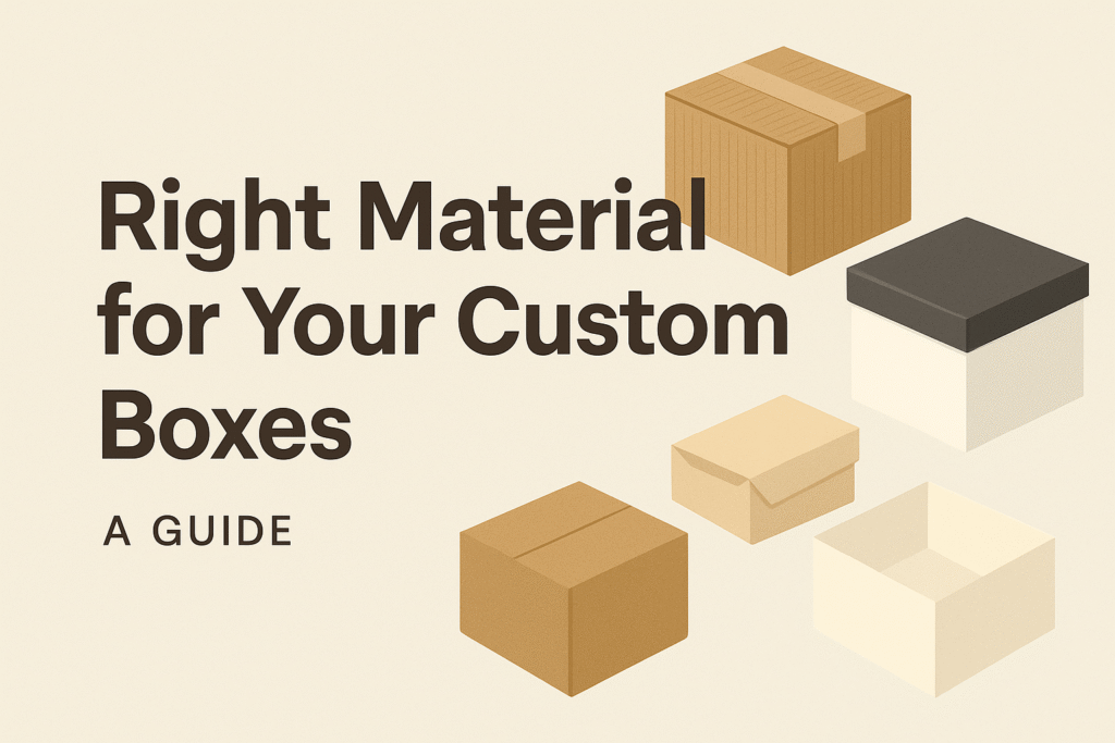 Right Material for Your Custom Boxes