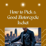 Rider wearing a premium leather motorcycle jacket with CE armor, cruising on highway, showcasing safety gear, style, and comfort by RBZ Sports.
