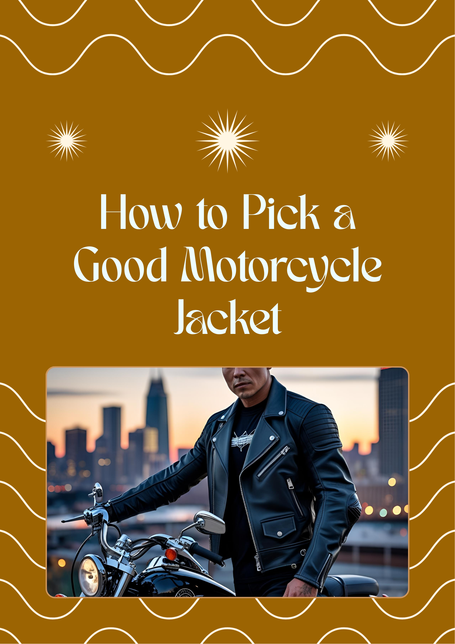 Rider wearing a premium leather motorcycle jacket with CE armor, cruising on highway, showcasing safety gear, style, and comfort by RBZ Sports.