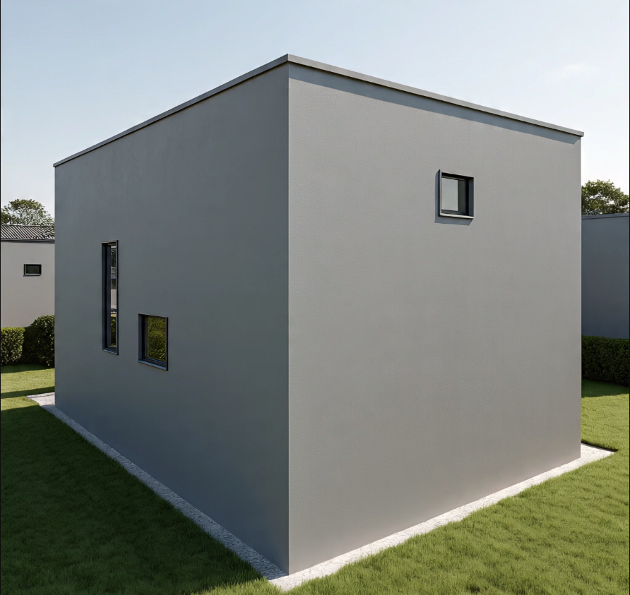 Gray Structure House