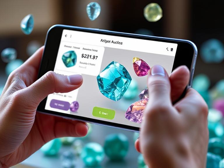 Augmented Auctions: AR-Based Bidding for Precious Stones