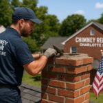 Professional Chimney Repair Charlotte NC service restoring brick and mortar for safe fireplace use