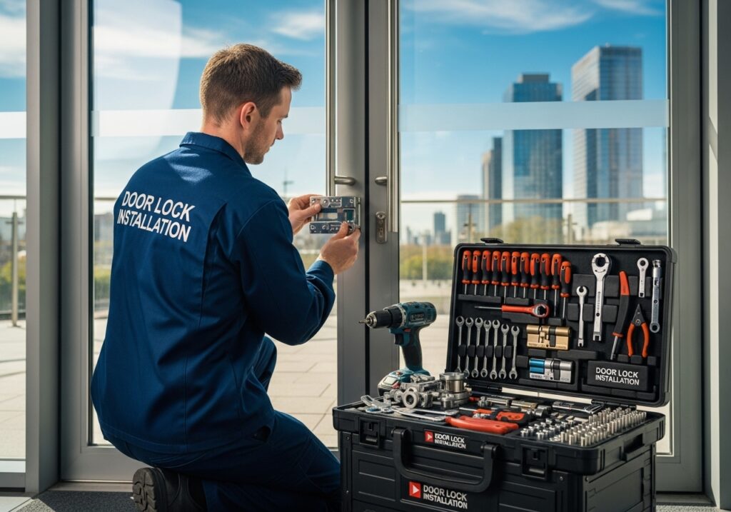 door lock installation