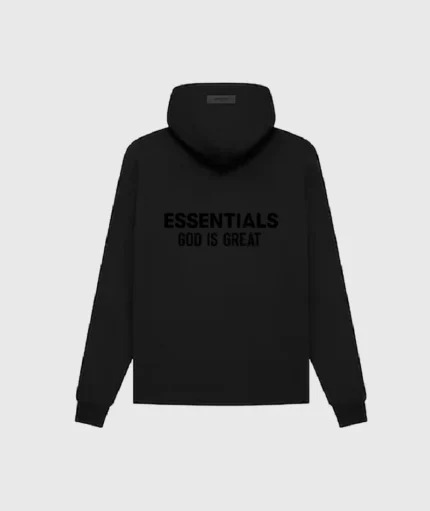 Black Essentials Hoodie