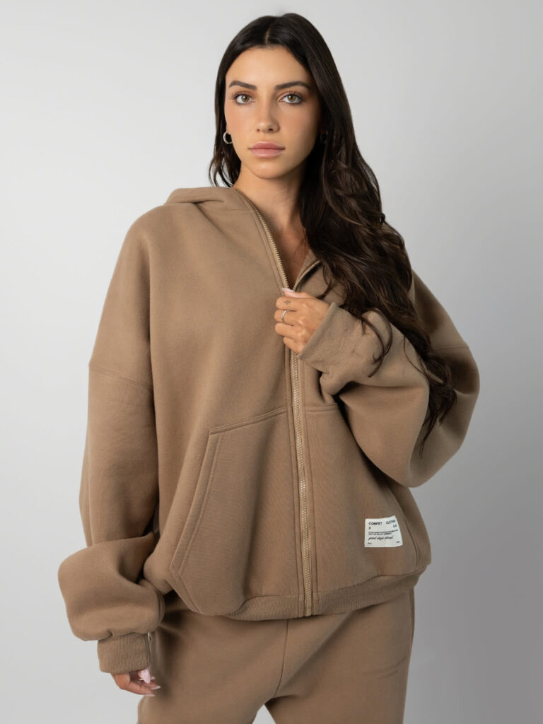 Affirmation Teddy Comfrt Zip Hoodie