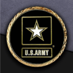 U.S. Army Gold – Rimmed Star Coin