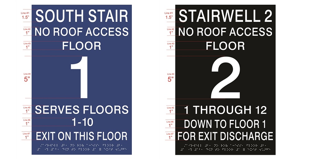 How Stairwell Signs Support Guests With Vision Loss